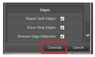 Klikneme na tlačítko CleanUp a začne proces změnšování veliosti souboru.